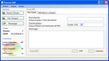 Software de envio de SMS